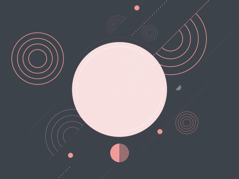 Shapes aftereffects circles geometric loop loop animation motion design motiongraphics pink shapes