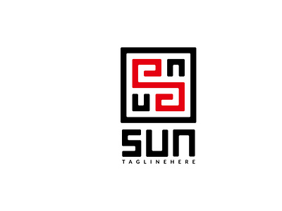 SUN LOGO ambigram branding design graphic design icon illustration line line art linelogo logo monogram monoline outline sun sun logo sunlogo symbol