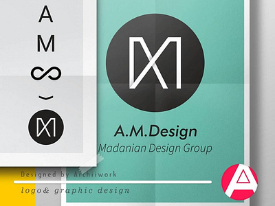 "A.M.Design group" logo concept design