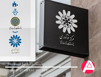 Logo design concept for Innovation center of Emam sadegh uni brand branding design logo logo design university university logo
