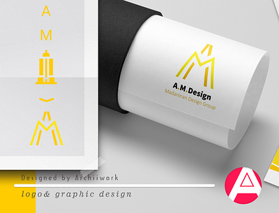 logo design for « A.M.Design group » architectural architecture brand branding design interior interior architecture interiordesign logo logo design logodesign