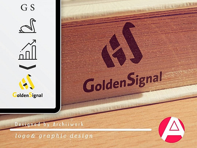 Golden signal logo design