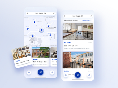 pinpoint app clean real estate ui