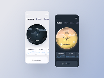 Ya Weather Redesign app ui weather