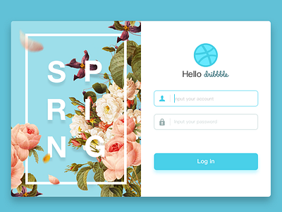 Hello Dribbble Hello Spring