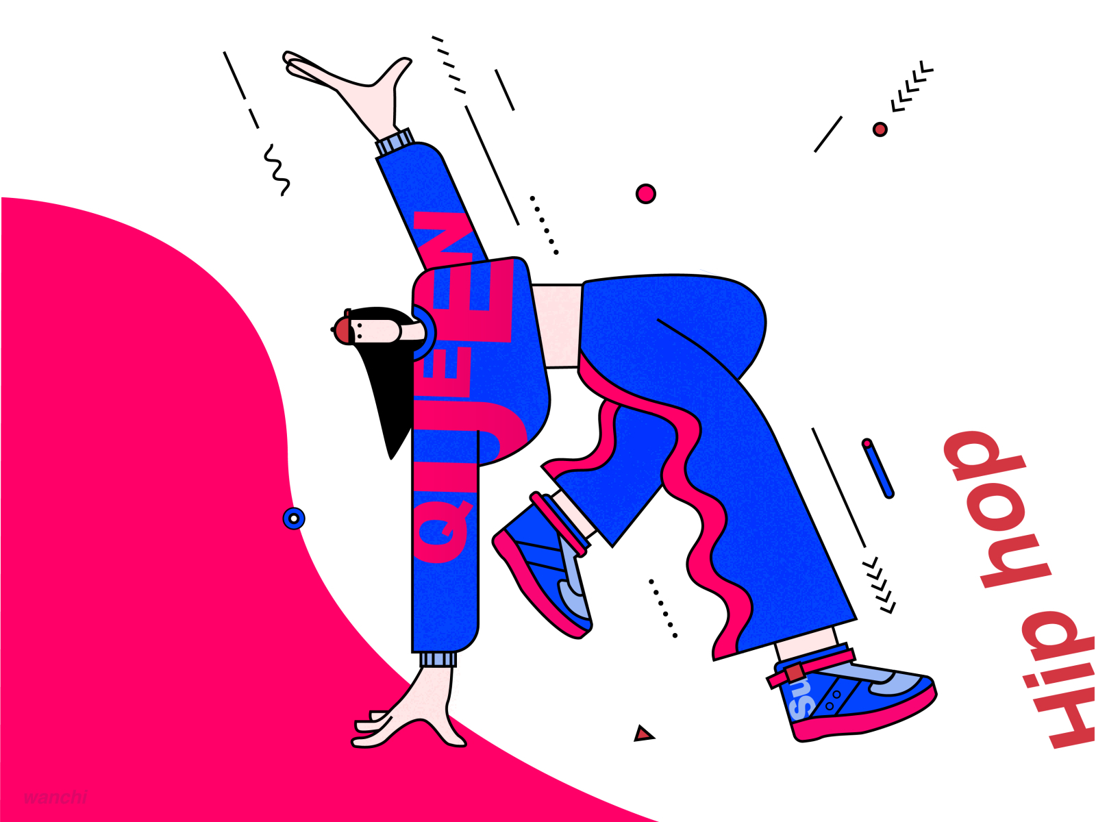 Hip-hop girl by Wan-Chi Yang on Dribbble