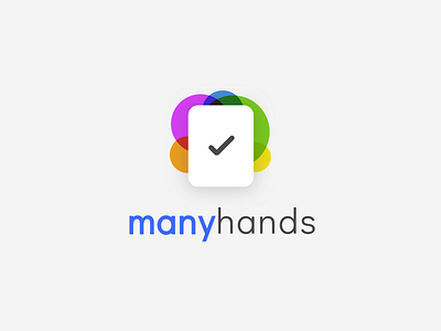 Manyhands collaboration icon lists logo shopping tasks