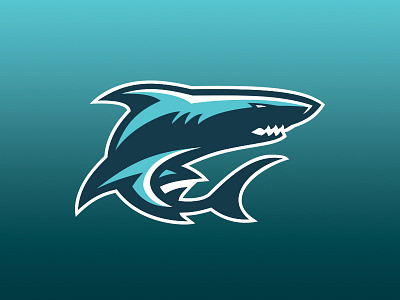 Shark Concept logo shark sports team