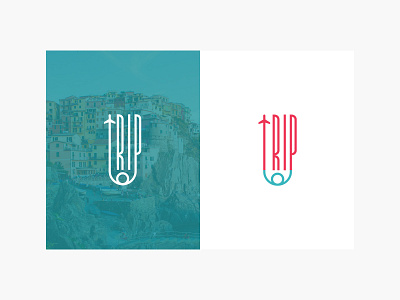 Logo & Brand Identity - TripTop brand identity branding clean design logodesign typography verbicon
