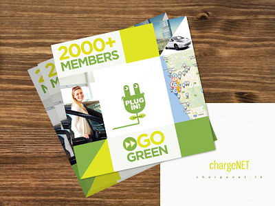 Chargenet Leaflet branding creative design design flat flayer gogreen icon illustration leaflet leaflet design lettering lime green logo minimal srilanka typography vector