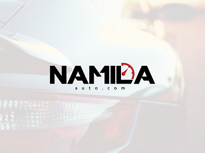 Namila Auto auto auto mobile logo automobile black and red logo car sale logodesign