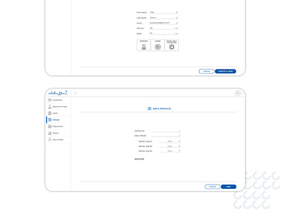 Conference Management System - Dashboard UI blue and white clean design dashboard design ui ux uidesign user experience user interface design