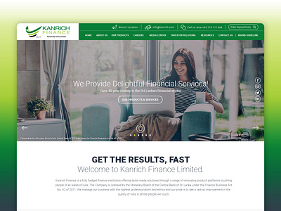 Kanrich Finance design responsive website design sri lanka uidesign webdesign