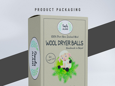 Product Label │ Wool Dryer Ball Packaging │ Product Packaging