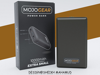 Product Packaging│ PowerBank Packaging │ Product Label 3d box design label design motion graphics packaging product pacakge