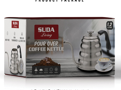 Product Packaging │ Kettle Packaging │ Product Label 3d box design coffee packaging graphic design kettle packaging label design packaigng pouch packaging product pacakge