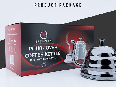 Product Packaging │ Kettle Packaging │ Product Label 3d box design kettle package label design packaging product pacakge