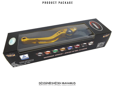 Product Packaging │ Racing Lever Packaging │ Product Label 3d box design graphic design label design packaging product pacakge