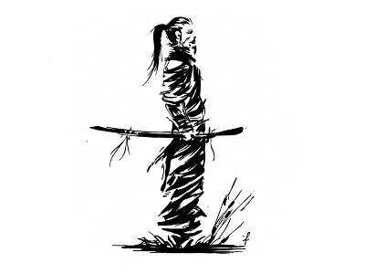 Mr.Samurai adonit adonitpixel art digitalpaiting digitalpencil ink paint samurai samuraiart sketchesapp