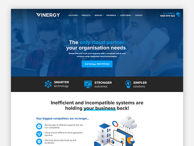 Vinergy design interface menu ui web website