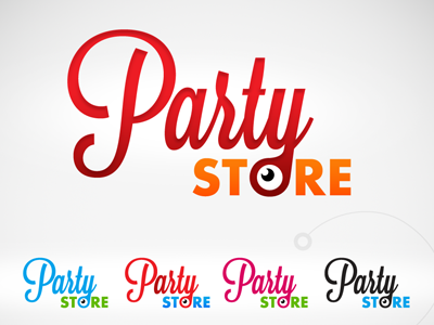 Party Store illustration logo monster