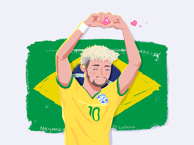 Neymar brazil cup illustration leithink lovely neymar world