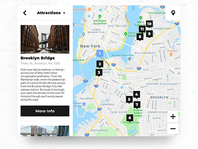 NYC Guide Map. Kiosk concept city design guide kiosk map mobile new york terminal ui