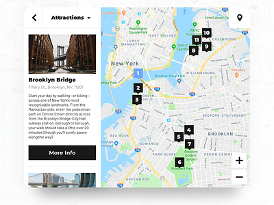 NYC Guide Map. Kiosk concept