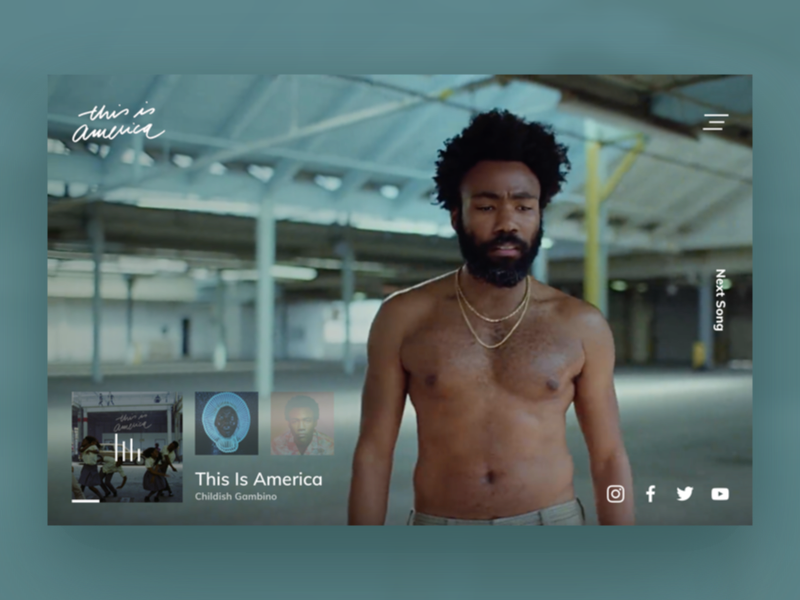 This Is America Website Concept By Dmitriy Ajay On Dribbble - this is america childish gambino roblox id code