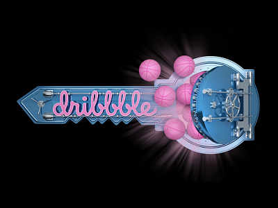 dribbble key