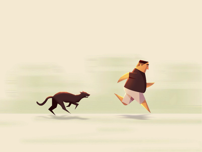 Man vs Dog dog running animation man running animation man scared running speed running