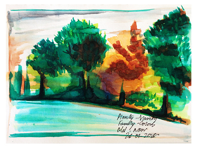 Sketches from here (and there) | 001 brush pens design medium nature painting pen sketch people places sketchbook sketching urban sketching water color