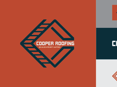 Cooper Roofing Identity Re-Work brand building cooper identity industry logo mark roofing
