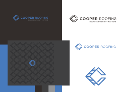 Cooper Roofing identity branding construction cooper design identity industry logo roofing