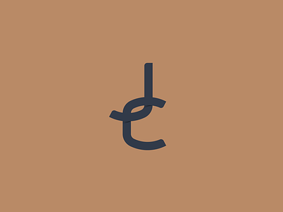 Monogram identity letter c letter j monogram shadow typography