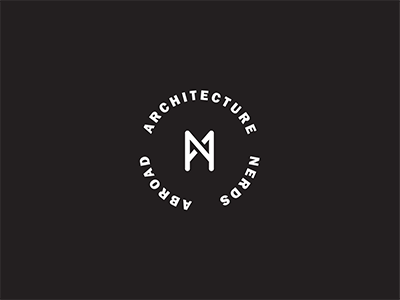 ANA abroad architecture branding circle identity logo nerds shadow travel