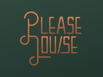 Please Louise branding identity logo logos restaurant typography