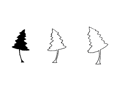 Fir Babies branding design drawing fir identity illustration logo mark sketch tree vector