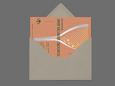 Invitation Design design glass illustration mimosa monogram print texture typography vector