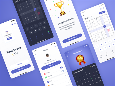 Sudoku Game | UX UI Mobile App Game