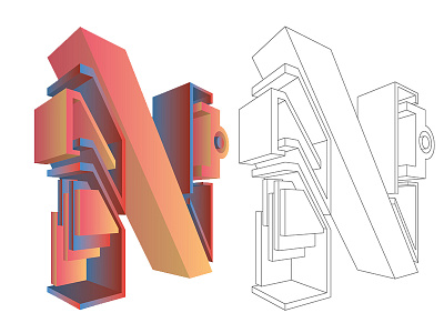 N 36 adobe creative days design graphic illustrator ilustration letter of type typo
