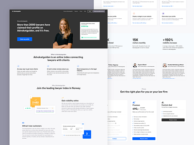 Advokatguiden - For lawyers advokatguiden desktop full page minimalist page webdesign website website design