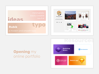 Opening my website code colors documentation landapge portfolio typo ui ux webdesign website