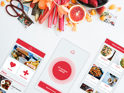 Recipe app app cooking design food illustration ios mobile photo template ui ux webdesign