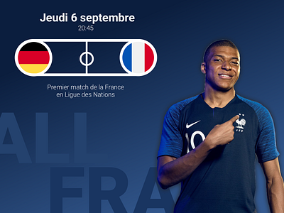 Allemagne - France concept cup design football france germany webdesign