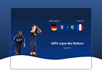 Allemagne - France results allemagne concept cup football france germany landpage nations league ui webdesign