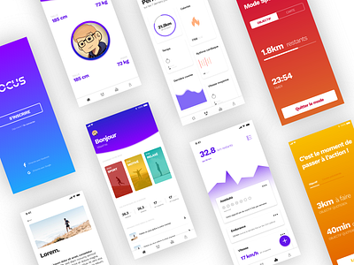 Focus concept app android app concept dashboard design ios layout mobile sport stats ui ux