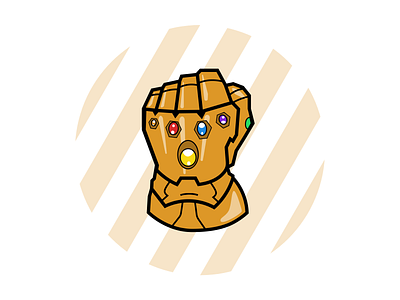 Thanos gauntlet adobe illustrator design gauntlet graphism marvel thanos