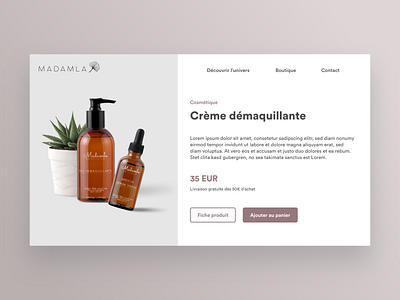 Madamla app buy concept desktop france interface product shop ui ux webdesign