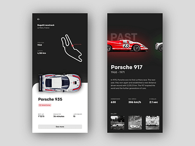 Porsche Experience App - Visual android app car concept design france graphism ios minimalist mobile porsche sketch template ui ux webdesign